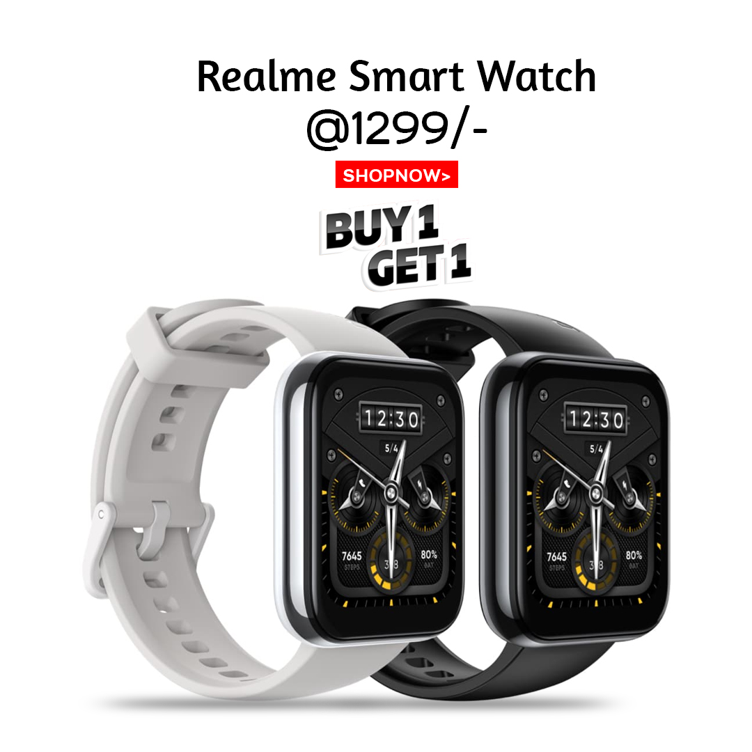 Buy 1 Get 1 Free Realme Smart Watch