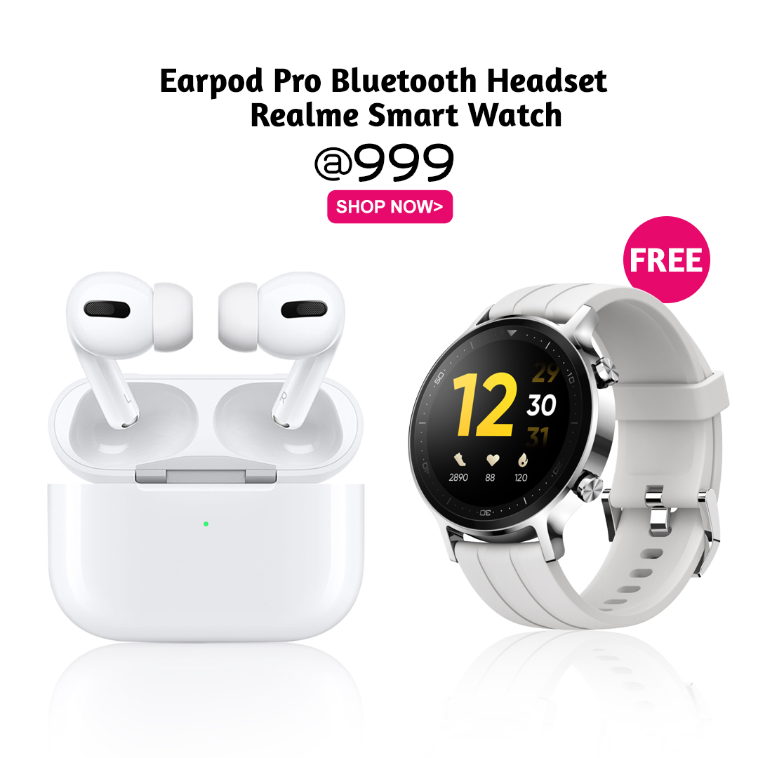 Earpod Pro With Realme Smart Watch