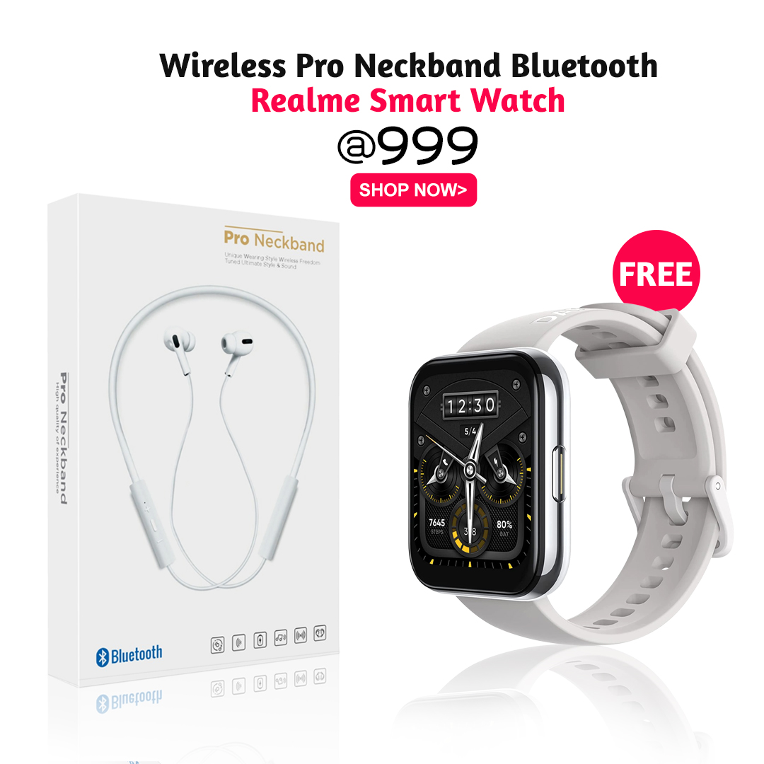 Realme Smart Watch with free i7 Bluetooth free